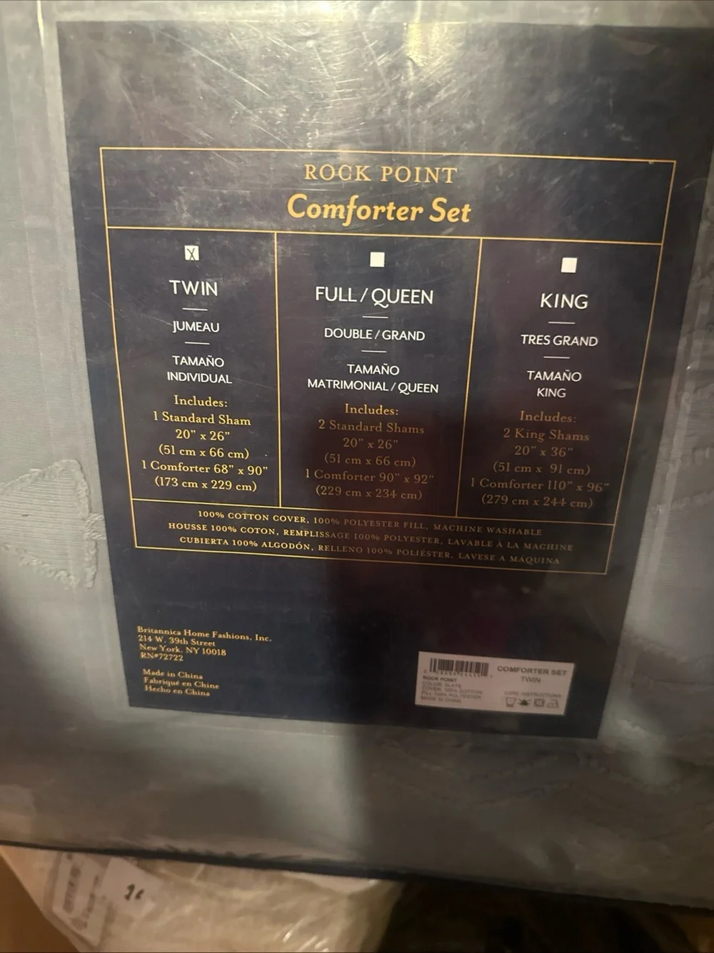Pendleton Rock point Twin Comforter set, brand new with tags in bag